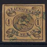 A) Braunschweig Mi 6 a Y ° ° tief gepr. lange BPP, ME 140€