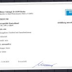 A) Bund Mi 179 xv Paar mit HAN 15242.54 3 einwandfrei auf Brief