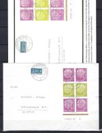 A) Bund Mi 179 xv Paar mit HAN 15242.54 3 einwandfrei auf Brief