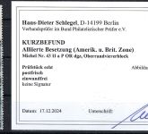 A) Bizone Mi 43 IIa P OR dgz **, 4er-Block, KB Schlegel BPP, ME 300€