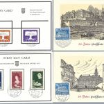 A) Saarland umfangreiche Partie FDC Karten
