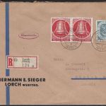 A) Berlin / BRD MiF Einschreibebrief mit Berlin Mi 84 Paar