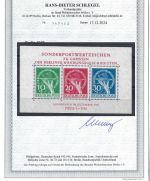 A) Berlin Block 1 ** mit PF II einwandfrei, FA Schlegel BPP, ME 2.500€