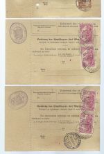 A) DR 9 Paketkarten aus Gross-Steinheim (Kr. Offenbach)