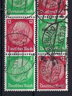 A) DR Zusammendrucke S107+109 ° einwandfrei, gep. Schlegel BPP, ME 100€