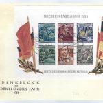 C) DDR Block als FDC gestempelt Berlin W 8 10.12.55