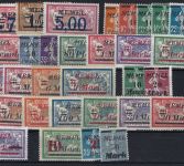 A) Memel postfrische Zusammenstellung aus Mi 47-123, ME 298€