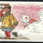 A) AK "Gruss aus Kiautschou 1899", innerhalb Deutschland befördert