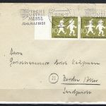 A) Bund Mi 281 Paaar, einmal mit PF I, MeF Hannover n. Verden