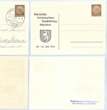 A) DR Zusammenstellung von 9 Privatganzsachen (*)/°, KW 266€