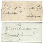 A) Thurn und Taxis Vorphila, 5 Belege mit besseren Rayonstempel