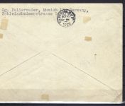 C) DR Zeppelin Mi 423-424 Randstücke, MiF Friedrichshafen n. New York