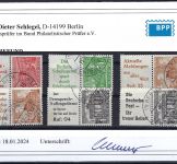 A) Berlin Zusammendrucke S 5 - S 10 °, KB Schlegel BPP, ME 412€