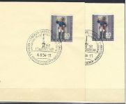 A) Berlin Mi 120 a/b jeweils auf amtlichen FDC, ME 220€