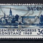 A) Fr. Zone Baden Mi 46 I ° einwandfrei, gep. Schlegel BPP, ME 85€