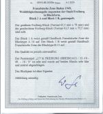 A) Fr. Zone Baden Block 1 A/B SoSt Luxus, FA Schlegel BPP, ME 560€