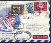 A) Österreich Ballonpost 1950 Judenburg-neuenkirchen, Kinderdorf