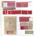 A) DDR gest. Dienst VD/ZU Spezialsamml. mit 2x Mi 2 ° + ∆, ME 1.470€