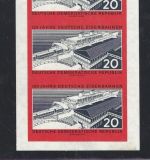 A) DDR Eisenbahn 1960, Mi 805 B ** 10er Streifen ungefaltet, ME 400€