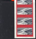 A) DDR Eisenbahn 1960, Mi 805 B ** 10er Streifen ungefaltet, ME 400€