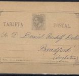 A) Spanien Privat Ganzache 10 Centimos "Torquato Falp" 1889