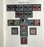 A) DR 1934-45 **/°, gute Sammlung aus Mi 540-910, ME mehr als 4.800€