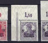 C) DR Mi 105-106 ** Eckrand+Oberrand, mit allen 5 Farben, ME 340€