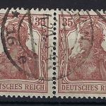 C) DR Mi 103c ° waag. Paar einwandfrei, gepr. Weinbuch BPP, ME 200€