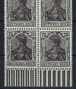 C) DR Mi 104c ** 4er-Block einwandfrei, gepr. Weinbuch BPP, ME 200€