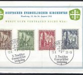 A) Berlin Mi 106-109 "Evangelischer Kirchentag" gep. Schlegel BPP