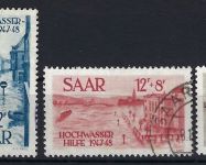 A) Saarland Mi 255-259 ° einwandfrei, gepr. Ney BPP, ME 500€