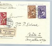 A) Schweiz 1925-1940, 3 Luftpostbelege / Erstflug