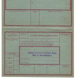 A) Österreich Ganzsache Postauftragskarte, Deutsch