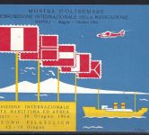 A) Italien 1954, 1. PWZ Ausstellung "Mostra d´Oltremare" Neapel 1954