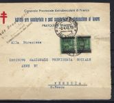 A) Italien 1946 Dienstbrief Modena (Tubekolose Konsortium) n. Venedig