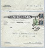 A) Italien 1927, 3 Werbebriefe "Ponti & Braun Como" nach Seon (CH)
