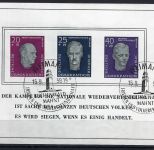 A) DDR Block 15 mit SoSt gepr. Mayer VP, mit Gummierung, ME 130€