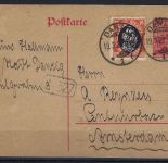 A) Danzig Ganzsache P 7 als Auslandskarte von Danzig n. Amsterdam