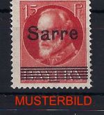 A) Saargebiet Mi 20a ** gepr. Burger BPP