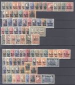 Dt. Bes. 1. WK, umfangreicher Posten auf 4 Steckkarten