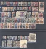 Dt. Bes. 1. WK, umfangreicher Posten auf 4 Steckkarten