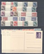 Dt. Bes. 2. WK, umfangreicher Posten auf 6 Steckkarten