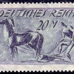 Dt. Reich Mi.Nr. 196 DD, 20 Mark 1922 mit Doppeldruck **, FA BPP