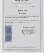 Dt. Reich Mi.Nr. 209 Y, 50 Pfg. Wasserzeichen Y gestempelt, FA BPP