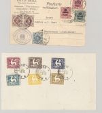 Württemberg, umfangreicher Posten auf 2 Steckkarten und 2 Belegen