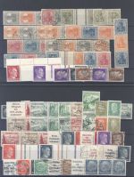 Dt. Reich, enormer Posten Zusammendrucke auf 6 Steckkarten