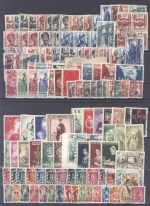 Saarland, gestempelter Posten auf 3 Steckkarten und 1 FDC