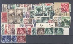 Dt. Reich, gestempelter Posten aus 1933-38 auf 3 Steckkarten