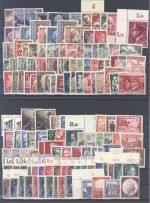 Dt. Reich, **/*, meist ** Posten aus 1939-44 auf 5 Steckkarten