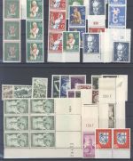 Saarland, ** Posten auf Einheiten und Randwerte auf 8 Steckkarten